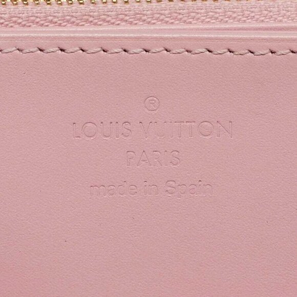 Louis Vuitton Rose Ballerine Vernis Leather Monogram Venice Zippy Wallet - Picture 6 of 8